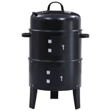 3-In-1 Hiilisavustin Bbq-Grilli 40X80 Cm