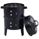 3-In-1 Hiilisavustin Bbq-Grilli 40X80 Cm