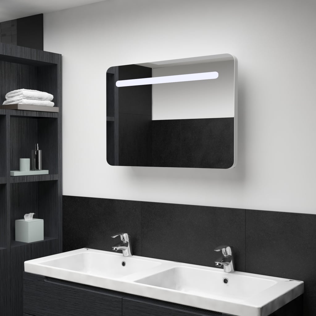 Led Kylpyhuoneen Peilikaappi 80X9,5X55 Cm