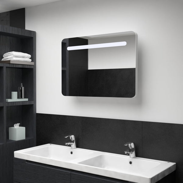 Led Kylpyhuoneen Peilikaappi 80X9,5X55 Cm