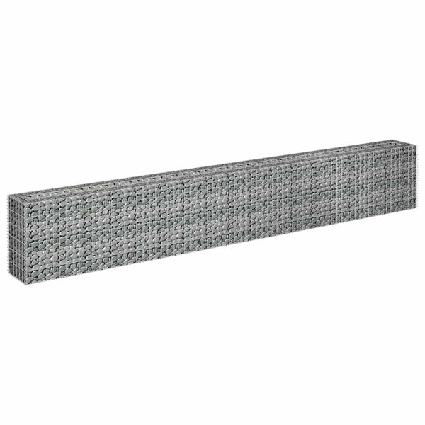 Korotettu Kivikori/Kukkalaatikko Galvanoitu Teräs