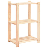 3-Kerroksinen Varastohylly 60X38X90 Cm Täysi Mänty 150 Kg