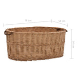 Polttopuukori Kantokahvoilla Luonnollinen Paju