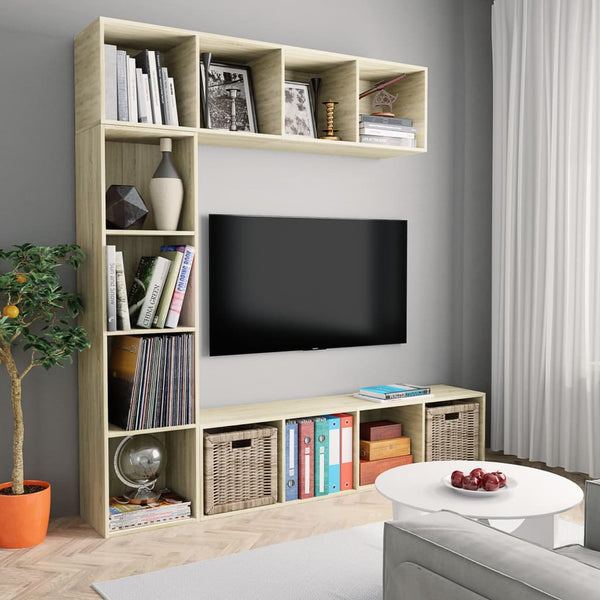 Kirjahylly 12 Tasoa 3 Kpl 36 X 30 X 143 Cm Tekninen Puu