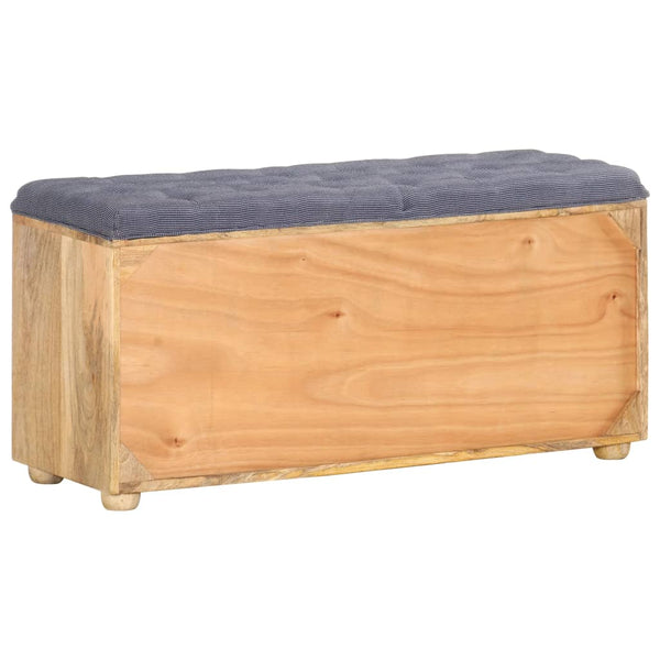 Eteisen Penkki 100X35X47 Cm Täysi Mangopuu