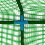 Kasvihuone Hyllyillä Teräs 143X143X195 Cm