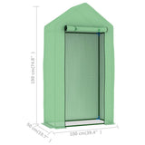 Kasvihuone Teräsrungolla 0,5 M² 1X0,5X1,9 M