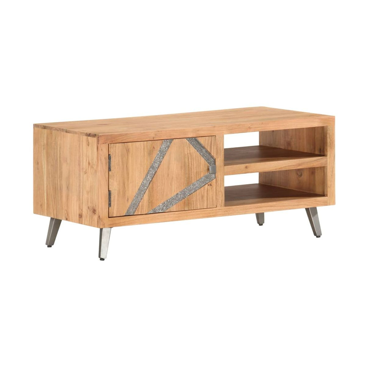Sohvapöytä 90X45X40 Cm Täysi Akaasiapuu