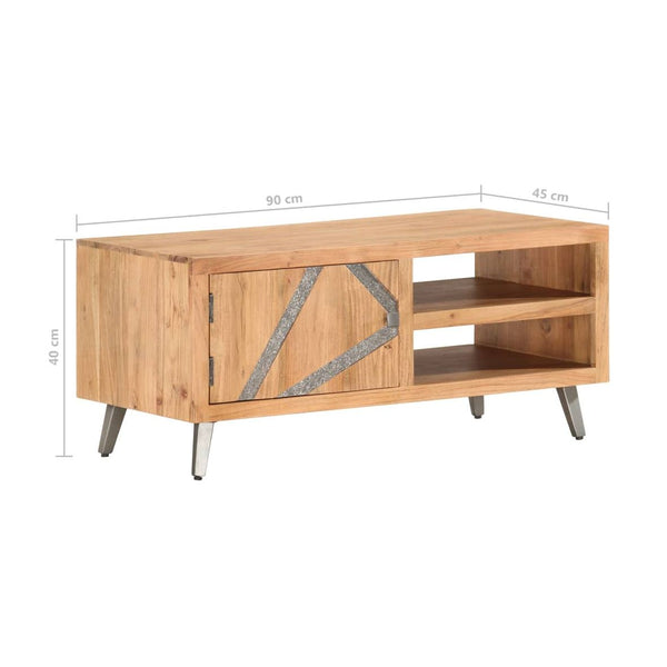Sohvapöytä 90X45X40 Cm Täysi Akaasiapuu