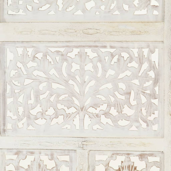 4-Paneelinen Tilanjakaja 160X165 Cm Täysi Mangopuu