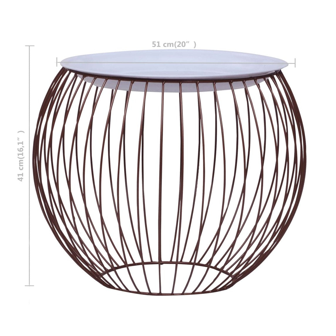 Sohvapöytä Kullanvärinen Ø 51 Cm
