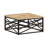 Sohvapöytä 68X68X35 Cm Kierrätetty Täyspuu