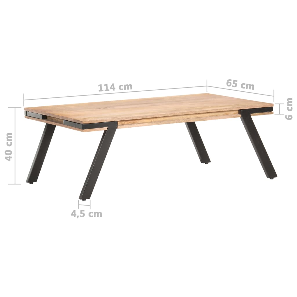 Sohvapöytä 114X65X40 Cm Täysi Mangopuu