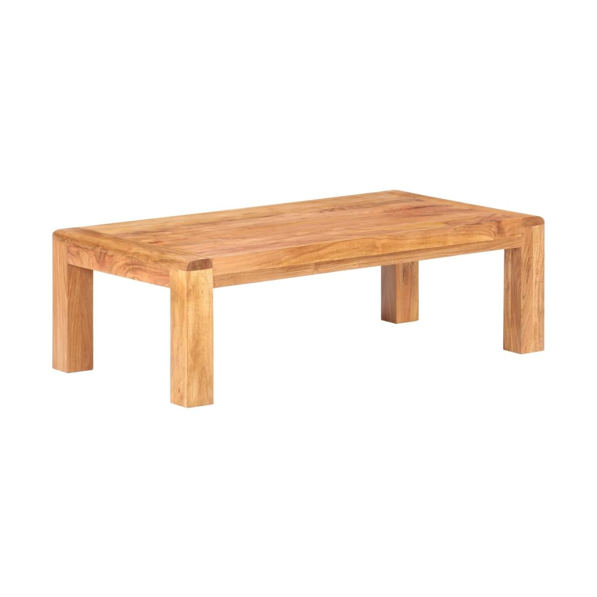 Sohvapöytä 110X60X35 Cm Täysi Akaasiapuu Hunajaviimeistelyllä