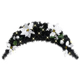 Joulukaari Led-Valoilla Musta 90 Cm Pvc