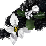 Joulukaari Led-Valoilla Musta 90 Cm Pvc