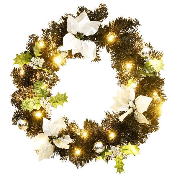 Jouluseppele Led-Valoilla Musta 60 Cm Pvc