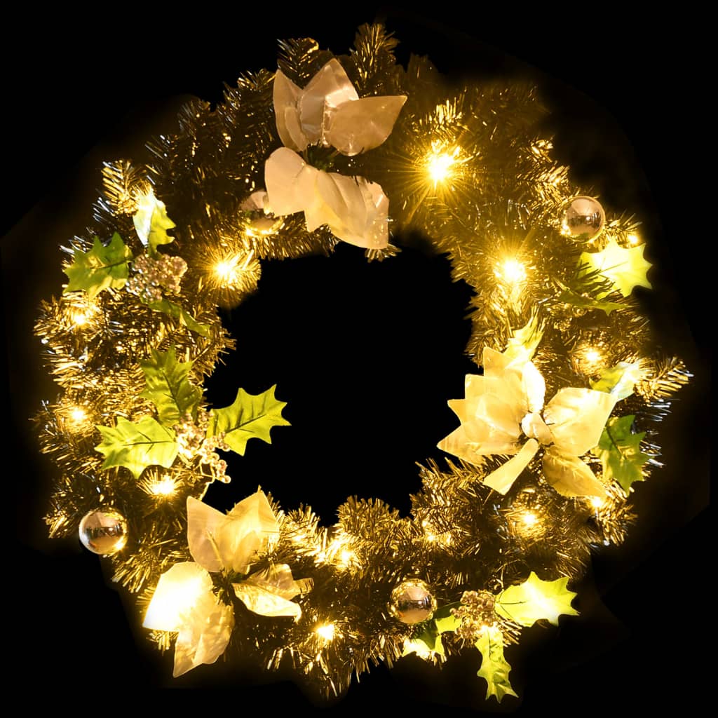 Jouluseppele Led-Valoilla Musta 60 Cm Pvc