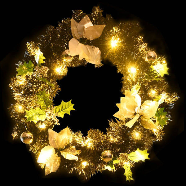 Jouluseppele Led-Valoilla Musta 60 Cm Pvc