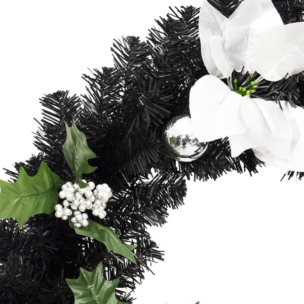 Jouluseppele Led-Valoilla Musta 60 Cm Pvc