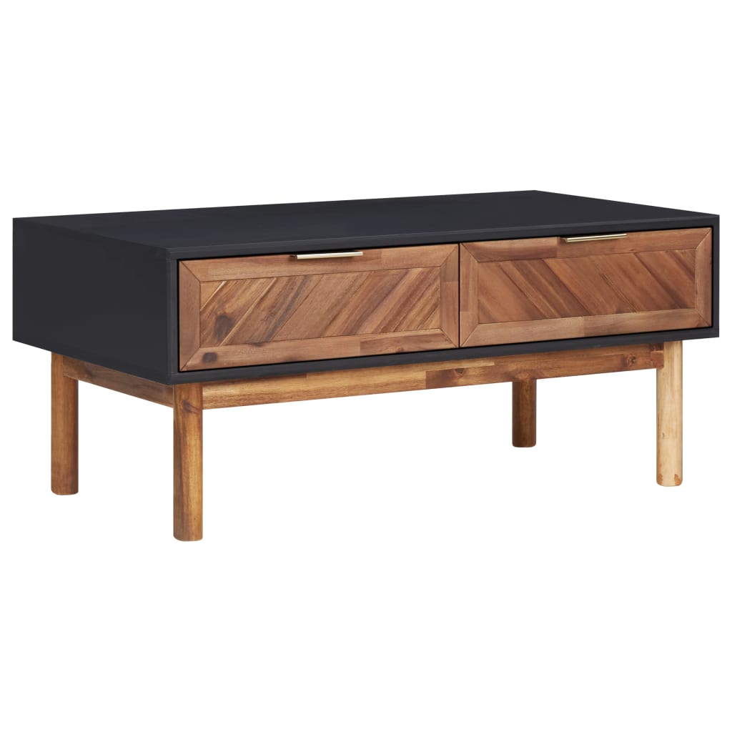 Sohvapöytä 90X50X40 Cm Täysi Akaasiapuu Ja Mdf