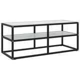 Tv-Taso Musta Mustalla Marmorilasilla 100X40X40 Cm