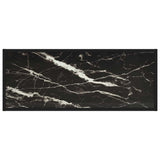 Tv-Taso Musta Mustalla Marmorilasilla 100X40X40 Cm