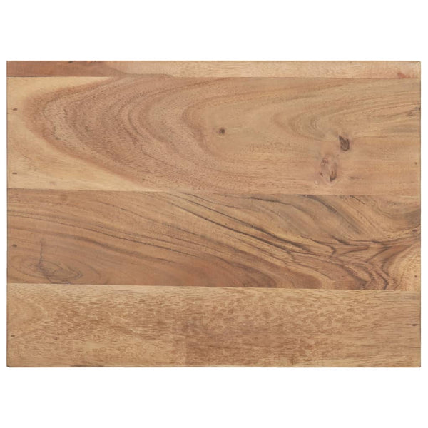 Yöpöytä 40X30X50 Cm Täysi Akaasiapuu Luonnolliset Puureunat