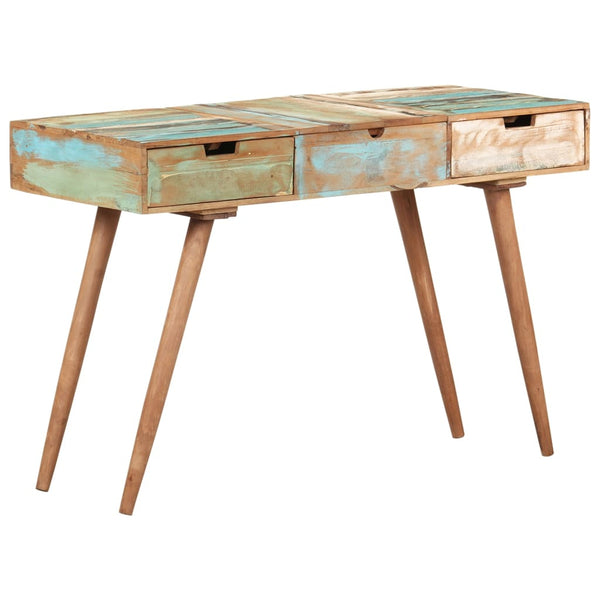 Meikkipöytä Peilillä 112X45X76 Cm Kierrätetty Täyspuu