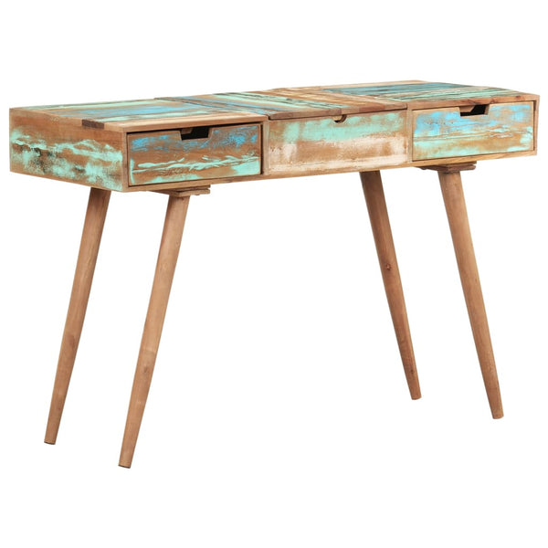 Meikkipöytä Peilillä 112X45X76 Cm Kierrätetty Täyspuu