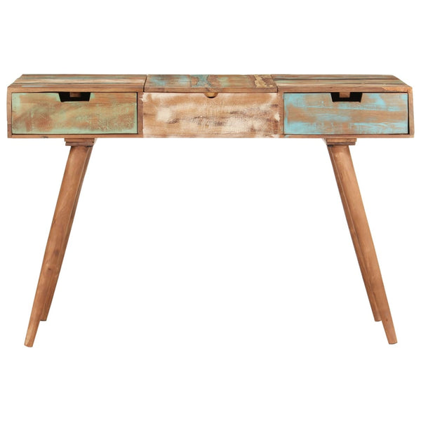 Meikkipöytä Peilillä 112X45X76 Cm Kierrätetty Täyspuu