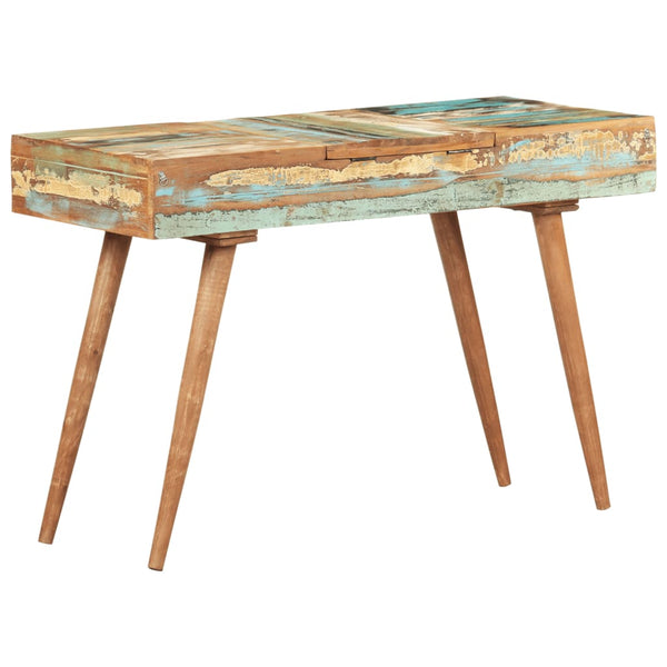 Meikkipöytä Peilillä 112X45X76 Cm Kierrätetty Täyspuu