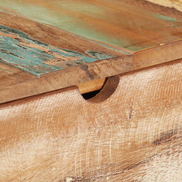 Meikkipöytä Peilillä 112X45X76 Cm Kierrätetty Täyspuu