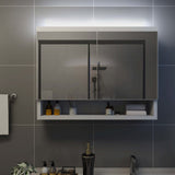 Led Kylpyhuoneen Peilikaappi 80X15X60 Cm Mdf