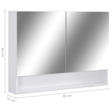 Led Kylpyhuoneen Peilikaappi 80X15X60 Cm Mdf
