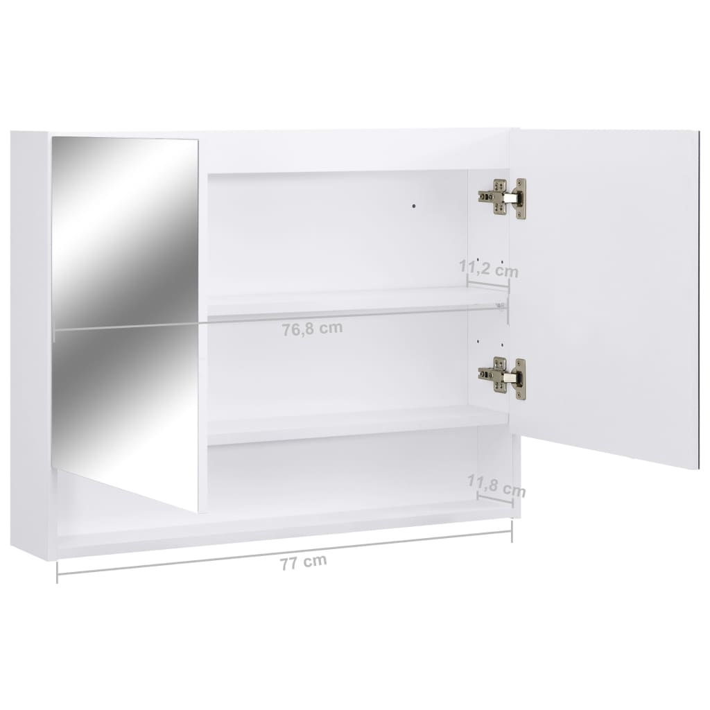 Led Kylpyhuoneen Peilikaappi 80X15X60 Cm Mdf