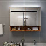 Led Kylpyhuoneen Peilikaappi 80X15X60 Cm Mdf