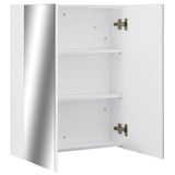 Kylpyhuoneen Peilikaappi Valkoinen 60X15X75 Cm Mdf