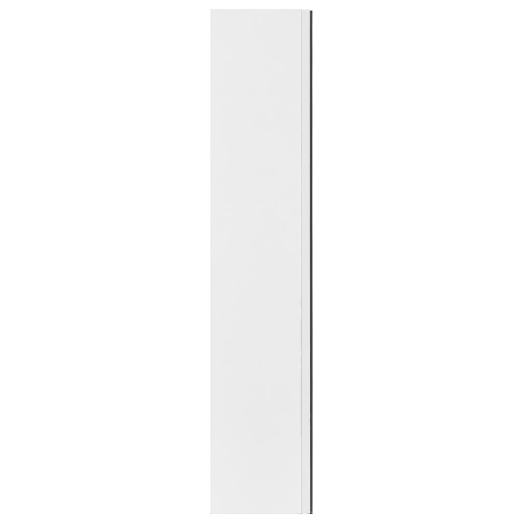 Kylpyhuoneen Peilikaappi Valkoinen 60X15X75 Cm Mdf