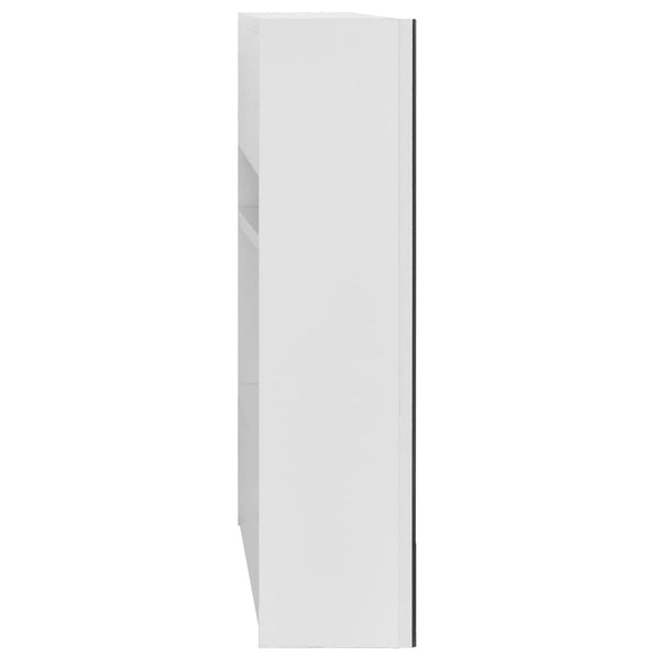 Kylpyhuoneen Peilikaappi Valkoinen 80X15X60 Cm Mdf