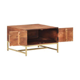 Sohvapöytä Hunajanruskea 67X67X45 Cm