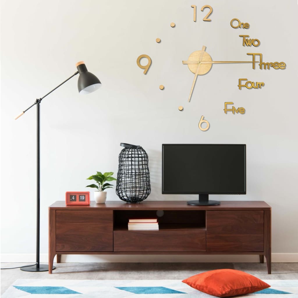3D-Seinäkello Moderni Muotoilu 100 Cm Xxl