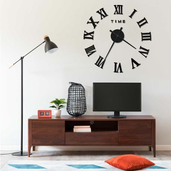 3D-Seinäkello Moderni Muotoilu 100 Cm Xxl