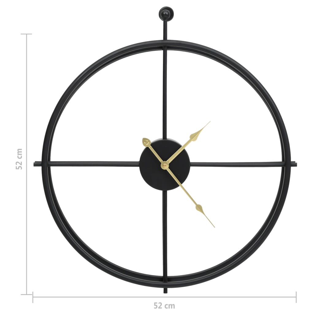 Seinäkello 52 Cm Rauta