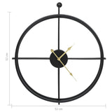 Seinäkello 52 Cm Rauta