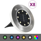 Aurinkoenergia Maavalaisimet 8 Kpl Led