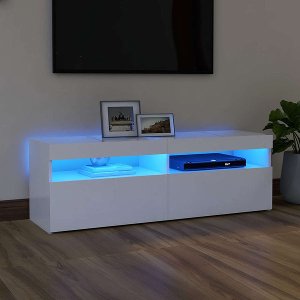 Tv-Kaappi Led-Valoilla Käsityöläinen Tammi 75X35X40 Cm