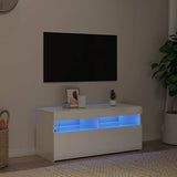 Tv-Kaappi Led-Valoilla Käsityöläinen Tammi 75X35X40 Cm
