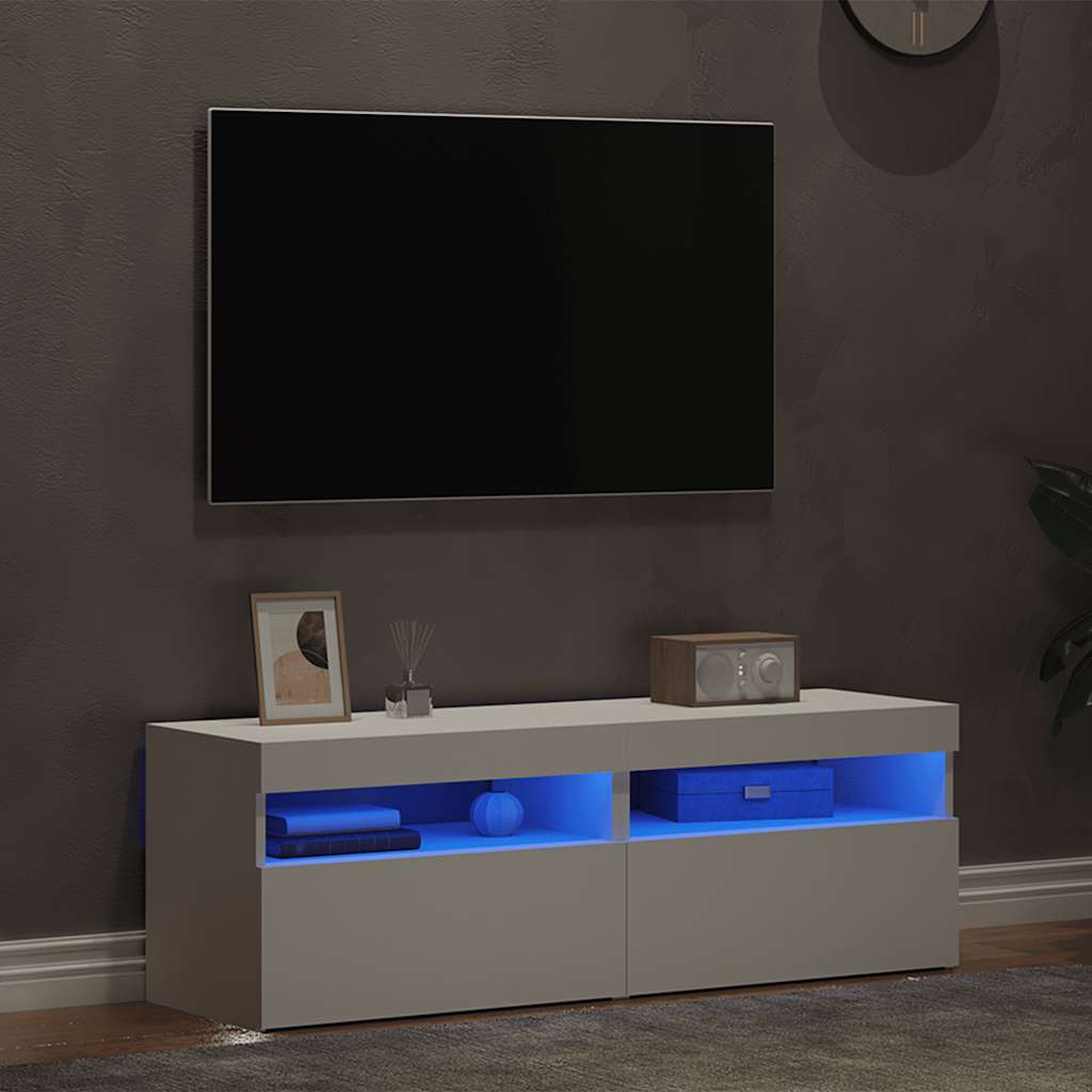 Tv-Kaappi Led-Valoilla Käsityöläinen Tammi 75X35X40 Cm