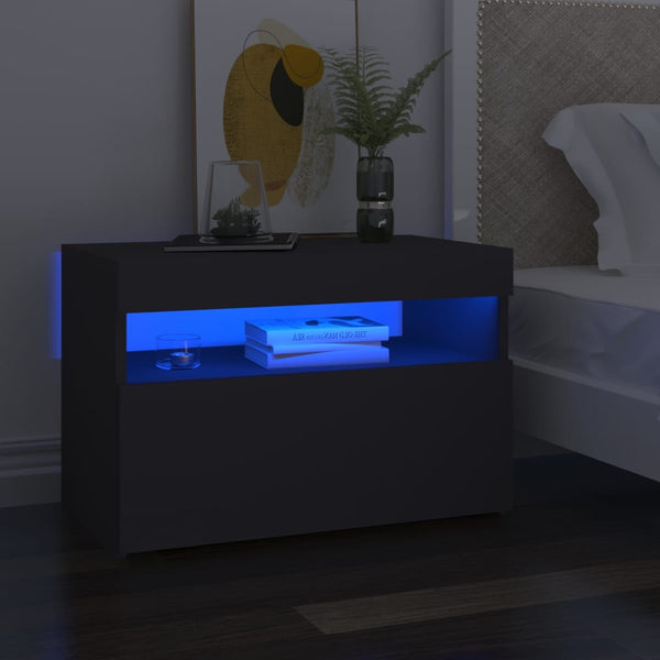 Tv-Kaappi Led-Valoilla Käsityöläinen Tammi 75X35X40 Cm